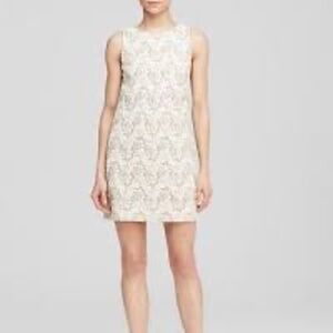 Sleeveless midi stretch sequin lace Formal Party cocktail evening Beige 16